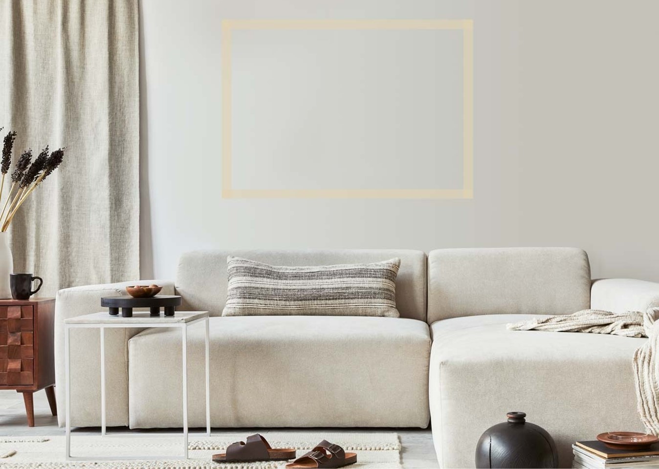 جایگاه تابلو روی دیوار