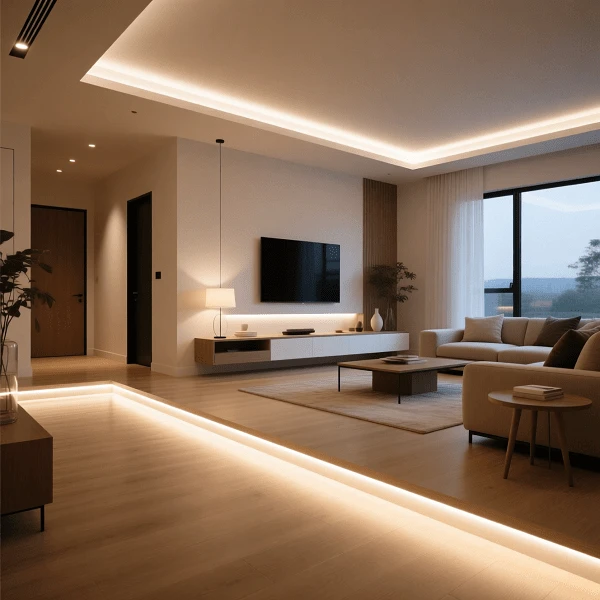 نورپردازی کف خانه