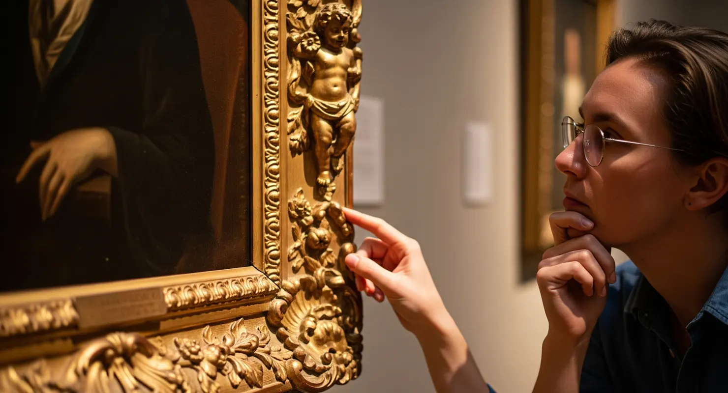 بررسی قاب و جزئیات هنری تابلو