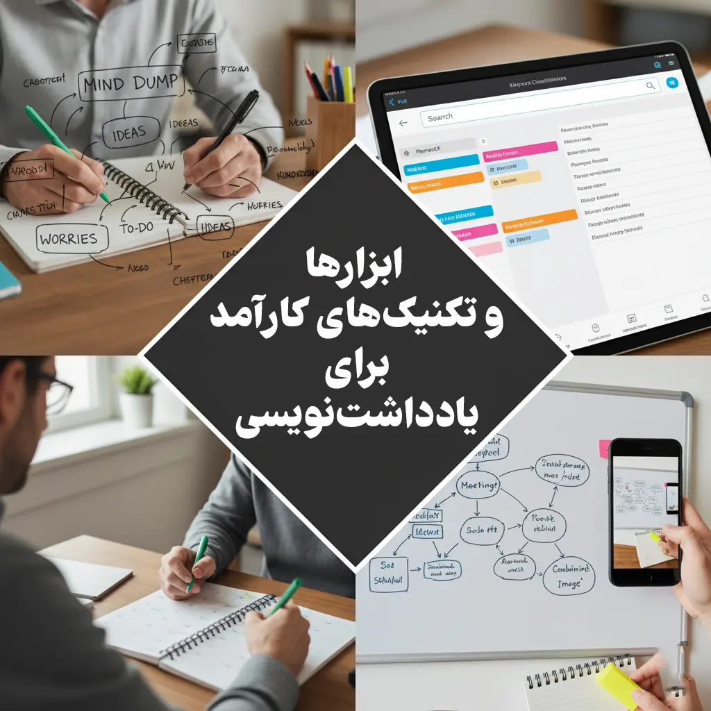 ابزارها و تکنیکهای کارآمد برای یادداشتنویسی