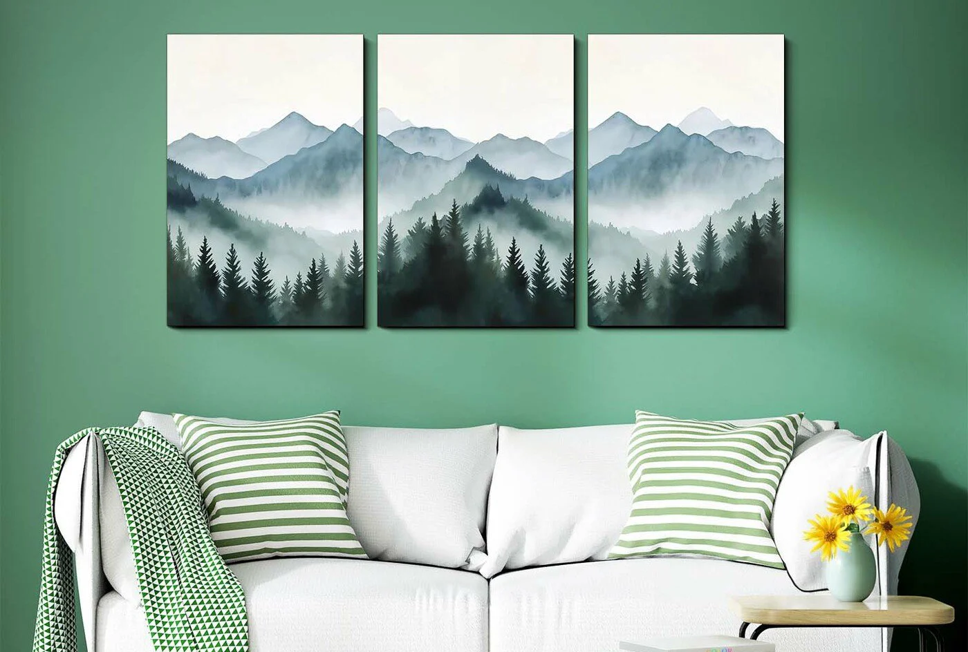 تابلو سه تکه یک تصویره طبیعت