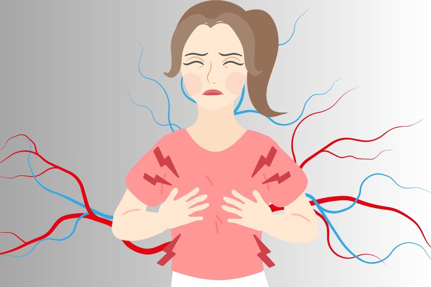 علتهای رایج رگهای نمایان یا واریسی در سینه