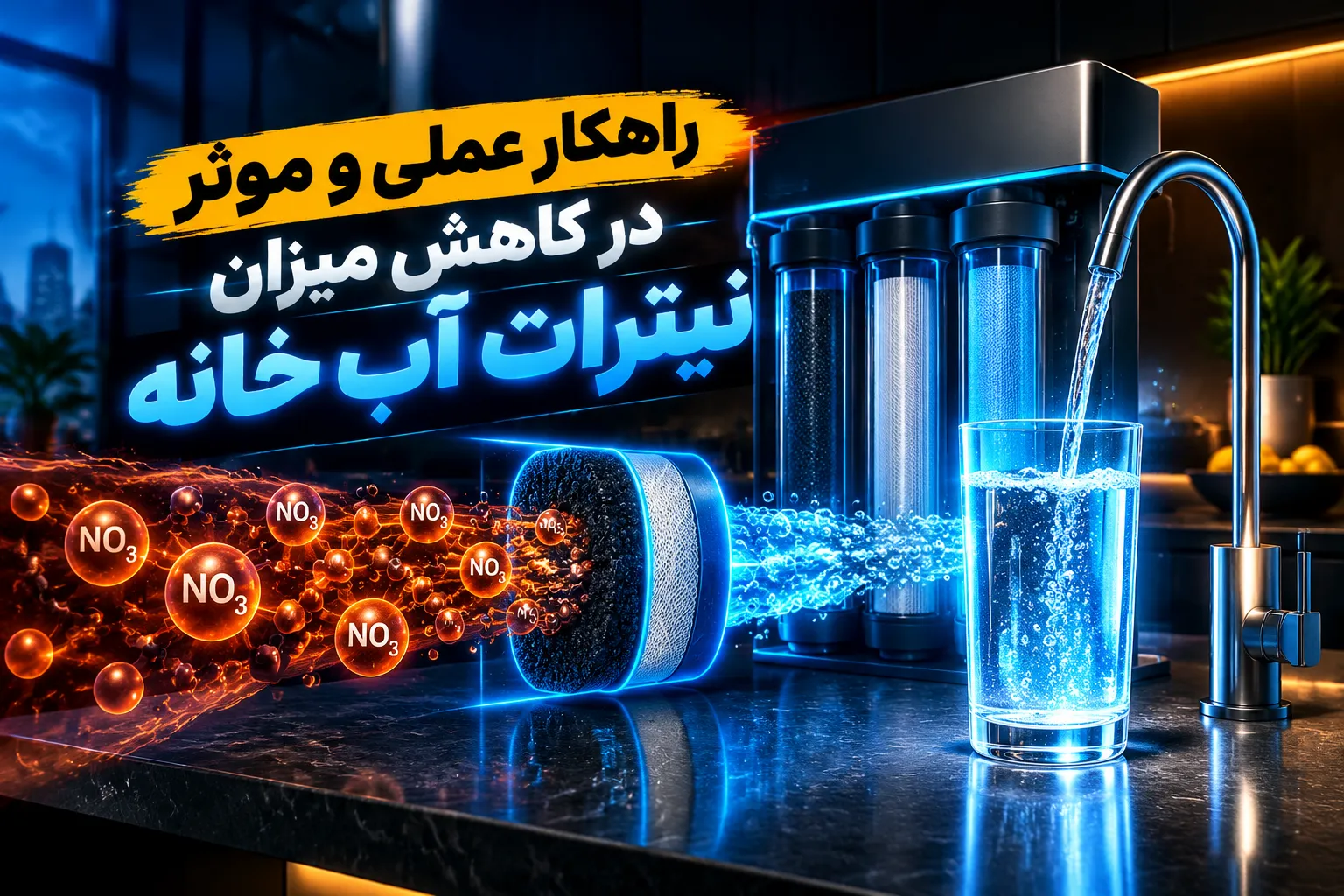 راهکار عملی و موثر در کاهش میزان نیترات آب خانه